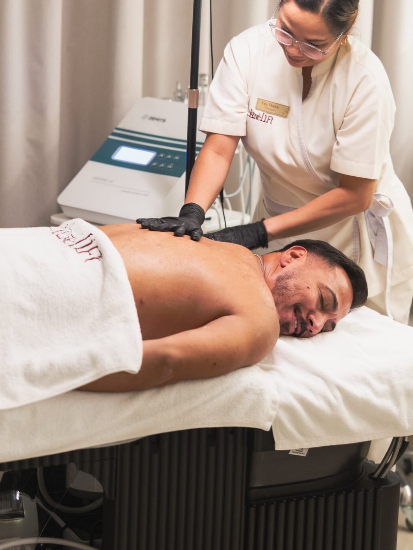 Luxury aesthetic treatment room at The Luxe Lift